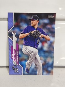 2020 Topps Father's Day Blue Parallel 46/50 Kyle Freeland #666 Colorado Rockies