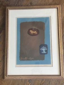 Jean Claude FARHI Lithographie Judentum Jüdische Kunst gerahmt nummeriert 72/150 - Bild 1 von 7