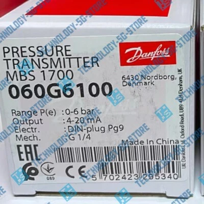 1PCS New DANFOSS MBS1700 060G6100 Pressure Transmitter - Image 1 of 3
