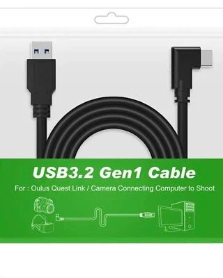 Link Cable 16FT Compatible for Oculus/Meta Quest 2/1, USB 3.2 Gen 1 Type A to C