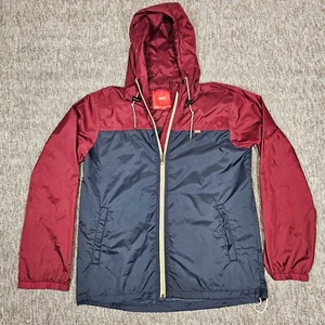 Obey Propaganda Jacket Mens Size Medium Hooded Long Sleeve Full Zip Lightweight - Picture 1 of 12