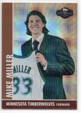 MIKE MILLER - 2008-09 Topps Co-Signers HYPER BRONZE #49 08/50
