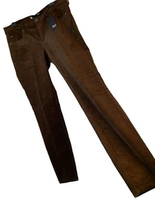 Kut from the Kloth Diana High Rise Skinny Corduroy Pants Brown Size 10 10026 - Picture 1 of 10
