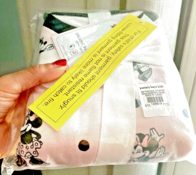 Disney Pottery Barn Mickey Mouse Pijama CONJUNTO PJ Navidad Niña Regalo Minnie Niño 🌈 - Foto 1 de 4