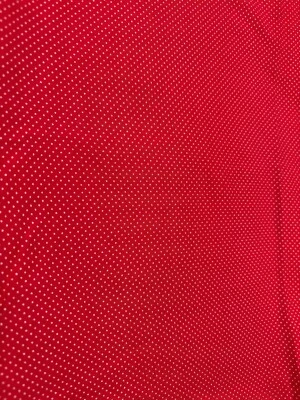 Tela de algodón a lunares rojos y blancos Waverly Inspirations 1/2 yarda x 42" costura Q Foto 1 de 4