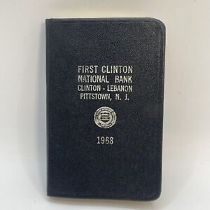 1968 Pocket Calendar First Clinton National Bank Lebanon Pittstown NJ Info Pages