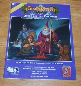 Hackmaster RPG Quest for the Unknown B1 AD&D 1e Kenzer OSR - Picture 1 of 2