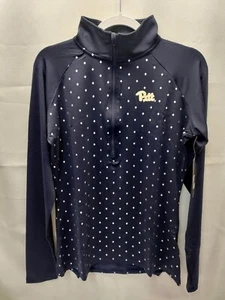 Pittsburgh Pitt Panthers Womens 1/4 Zip Pullover Champion Diamonds NCAA - Picture 1 of 3
