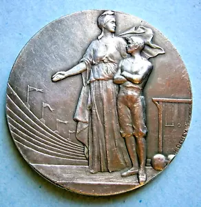 Medallón de Plata de H. Demey de los años 30 hecho en Francia - Imagen 1 de 3