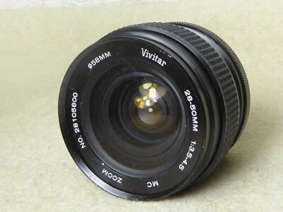 Vivitar (Komine) 28-50mm f3.5-4.5 MC Zoom Lens Pentax K fit superb condition pk - Image 1 of 4