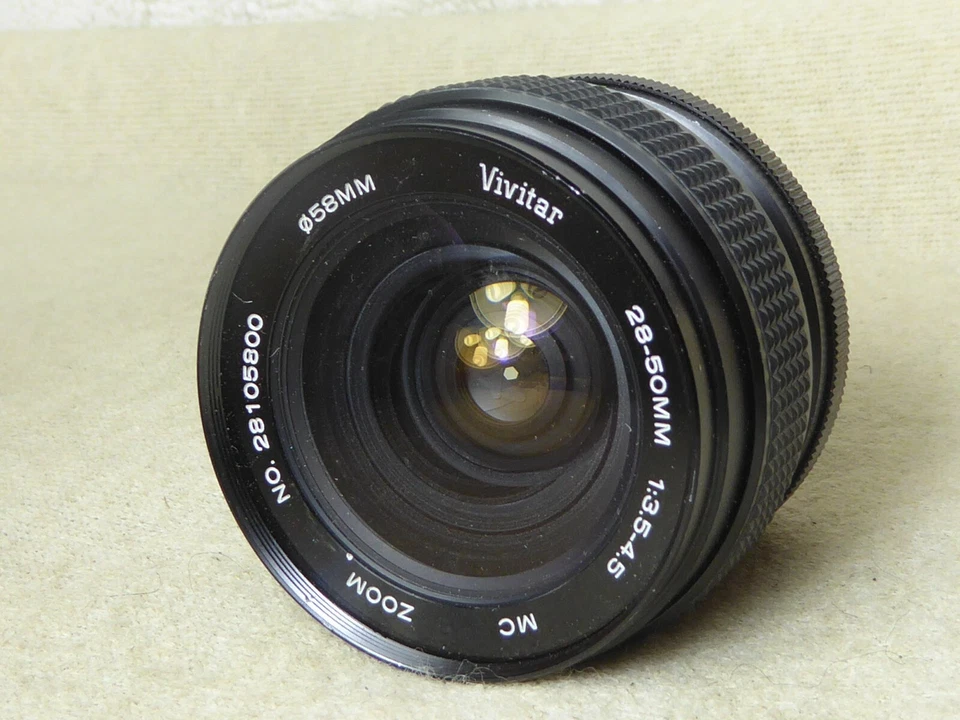 Vivitar (Komine) 28-50mm f3.5-4.5 MC Zoom Lens Pentax K fit superb condition pk - Image 1 of 4