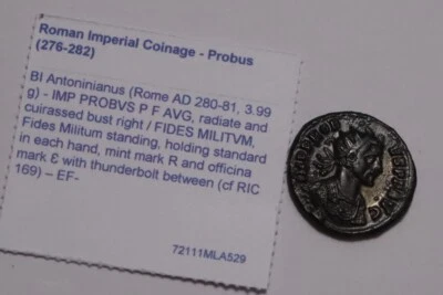 Probus Antoninianus - FIDES MILITVM - Rome Mint 280-281AD HIGH GRADE B49 #Z455 - Image 1 of 4