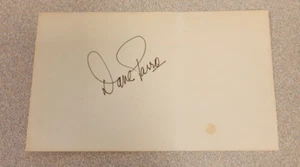 DAVE PARRO SIGNED 3x5 INDEX CARD NHL AUTOGRAPH WASHINGTON CAPITALS AUTO 1980-84 - Picture 1 of 1