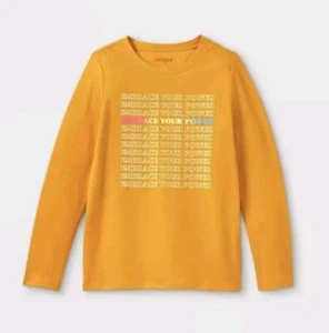 Girls' 'Embrace Your Power' Long Sleeve Graphic T-Shirt - Cat & Jack™ - Size XXL - Picture 1 of 1