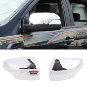 Chrome SIDE MIRROR COVERS For Ford Ranger- PX PX2 PX3 XL XLT XLS Wildtrak 11-21 - Picture 1 of 12