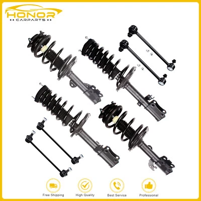 Complete For 2007-2010 2011 Toyota Camry 4WD Front Rear Struts Shock Sway Bar - Image 1 of 4
