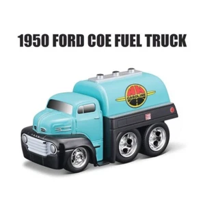ZD Maisto 1:64 Blue 1950 Ford COE Fuel Truck Model Toy Metal Diecast Car BN - Picture 1 of 1