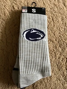 Strideline Penn State Nittney Lions Crew Socks Gray Mens Medium/Large 1 Pair - Picture 1 of 4