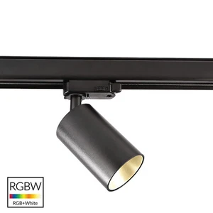 Faretto LED 6W GU10 RGB track binario trifase luce colorata vetrine negozio 230V - Imagen 1 de 9