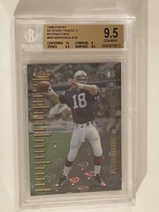 1998 Peyton Manning ROOKIE Finest Mystery 2 Refractor #M6 BGS 9.5/10 Pop 4 - Picture 1 of 3