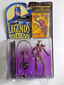 CAT WOMAN Legends Of Batman Figur mit Kralle & Capture Net Vintage 1990er Neu in Box - Bild 1 von 2