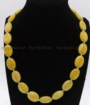 Collar de cuentas ovaladas gemas de peridoto/rubí/aquamarina/morganita/jade de 13x18 mm 18" AAA Foto 1 de 4