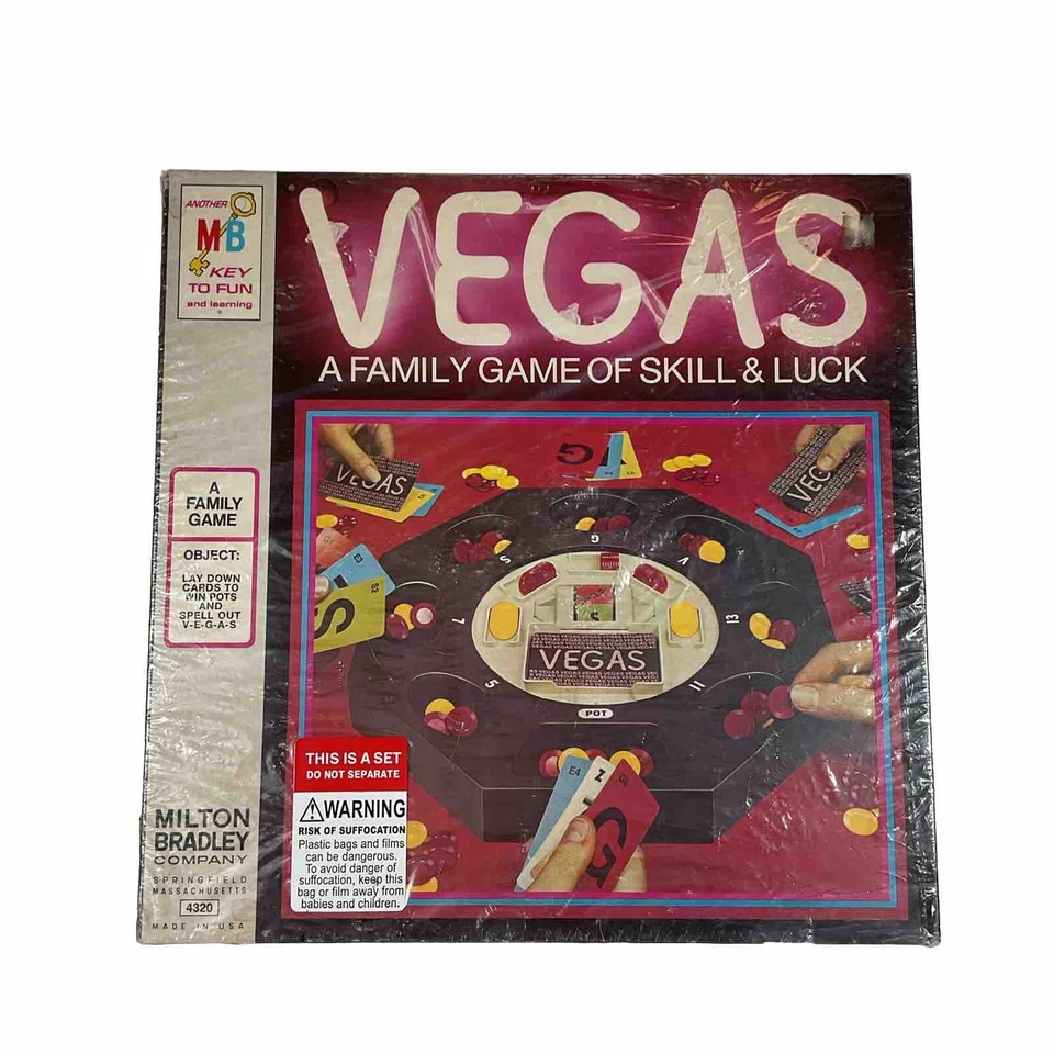VEGAS A Family Game of Skill Luck Milton Bradley 1973 Vintage Board Game NEW!!! - Image 1 of 4