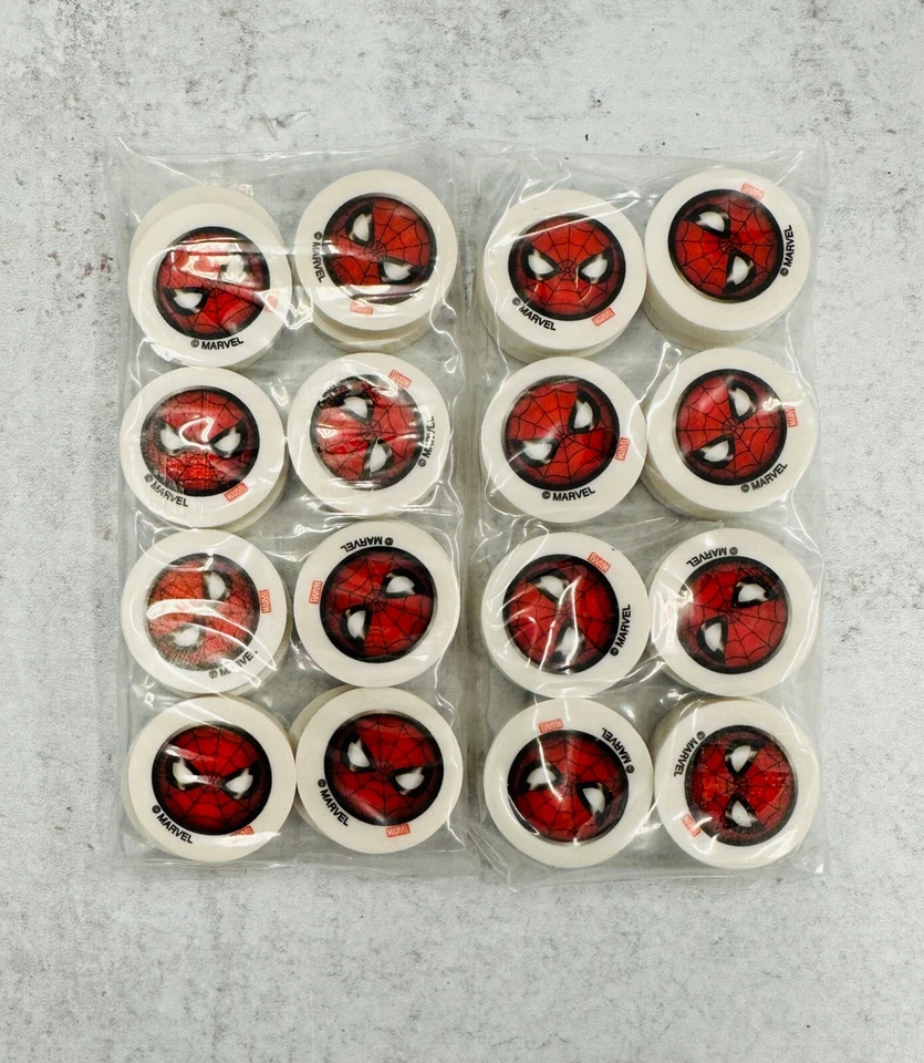 32 Mini Gomas de Borrar Marvel Spiderman Super Hero Suministro para Maestros Fiesta Favores Recompensas Foto 1 de 1