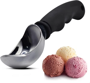 Stainless Steel Ice Cream Scoop With Comfortable Handle Ice Cream Spade Spoon - Picture 1 of 12