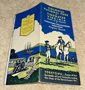 1937 COLONIAL NATIONAL PARK IN TIDEWATER VIRGINIA Brochure YORKTOWN / JAMESTOWN - Picture 1 of 9