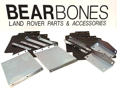 Range Rover Classic 1986-1994 Front & Rear Mud Flaps & Brackets Kit MXC5587 - Image 1 of 4