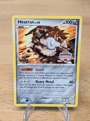 Heatran Lv.45 Staff Regional Championship Stamped Promo 2008 Nonholo NM - Image 1 of 4