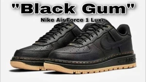 NEW BOX nike AIR FORCE 1 LUX MAX GUM BLACK LIMITED edtion UK9.5 - Picture 1 of 21