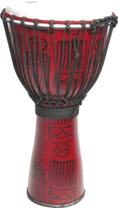 DJEMBE FIBRE ENERGY 9,5" ROUGE SARONG  TANGA FIBD95-RD - Picture 1 of 1