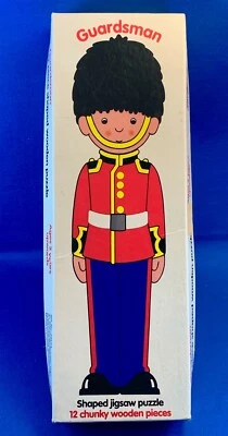 GUARDSMAN Jigsaw Puzzle People At Work Michael Stanfield 12 Wooden Pieces - Image 1 of 4