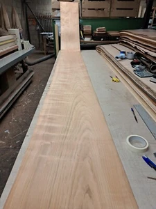 European Cherry Veneer - 1 NATURAL WOOD SHEET - 3750mm x 360mm - Picture 1 of 6