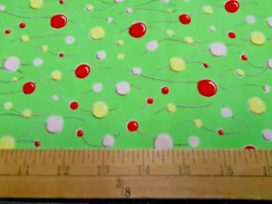 1 yard Westminster Balloons on Lime Fabric - Picture 1 of 1