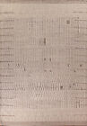 All-Over Ivory / Brązowy marokański dywan Palace Size 12x15 Wełniany ręcznie robiony orientalny dywan