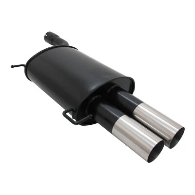 Scarico sportivo Novus per BMW E60 2x76 mm design RL silenziatore con ABE - Immagine 1 di 4