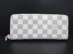 Echte Louis Vuitton Damier Azur Portefeuille Clemence N61264 lange Geldbörse 108883 - Bild 1 von 13
