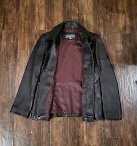 Liz Claiborne Black Leather Jacket Women’s Size Small Zip-Up Butter Soft