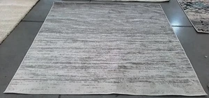 IVORY / SILVER 7'-0" x 7'-0" Stained Rug, Reduced Price 1172772337 ADR113B-7SQ - Picture 1 of 4