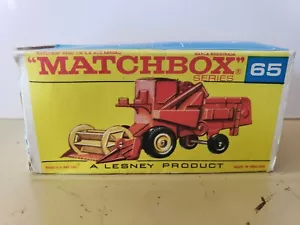 Matchbox Claas Combine Harvester #65 Lesnet Series Die Cast - Picture 1 of 12