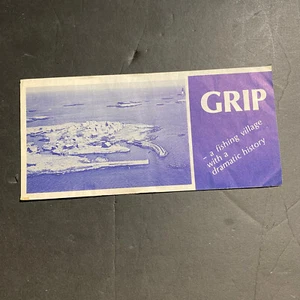 Vintage Grip Fishing Village Brochure - Norway Travel Collectible - Picture 1 of 3