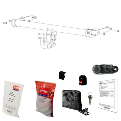 Barra de remolque Witter para Volkswagen Sharan 3 2010-2013 - Barra de remolque desmontable Foto 1 de 4