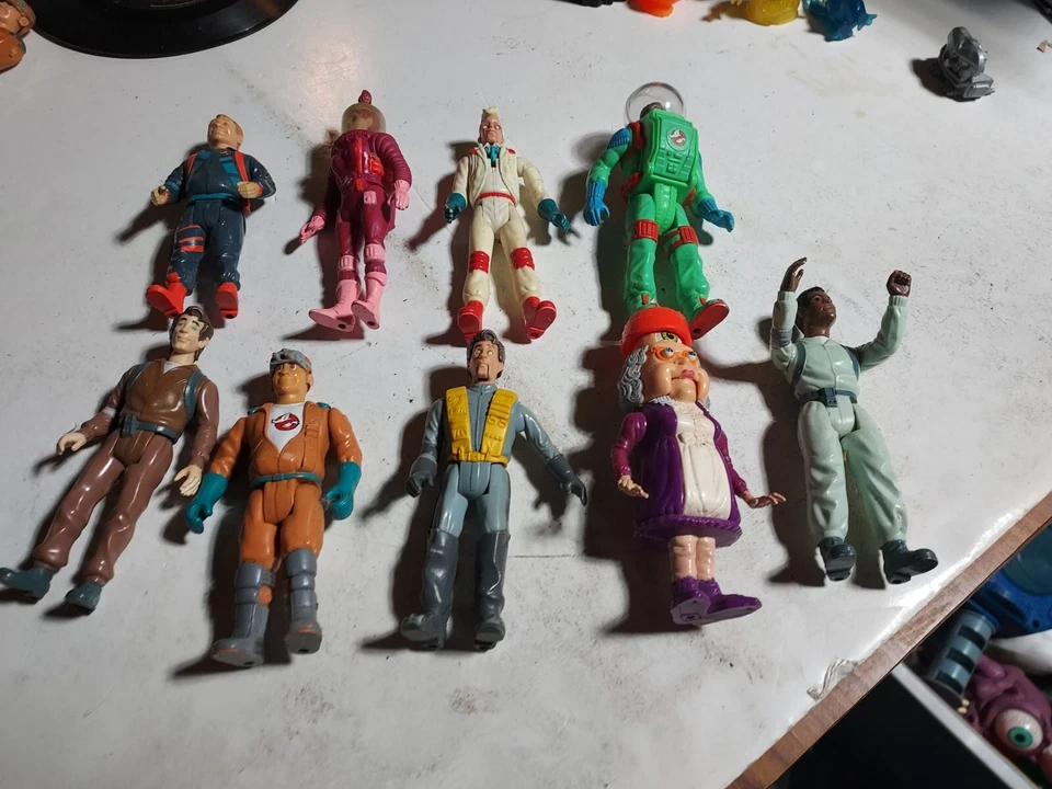 Ghostbusters Filmation años 80 vintage conjunto 9 figuras de vinilo figuras, difíciles de conseguir. Foto 1 de 4