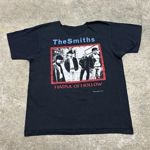 Vintage 1984 The Smiths Hatful of Sorrow Band Tee Black Shirt Adult Large RARE - Picture 1 of 10