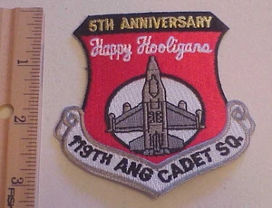 HAPPY HOOLIGANS USAF 119th ANG CADET SQ. 5th ANNIVERSARY PATCH NEU KOSTENLOSER VERSAND - Bild 1 von 2
