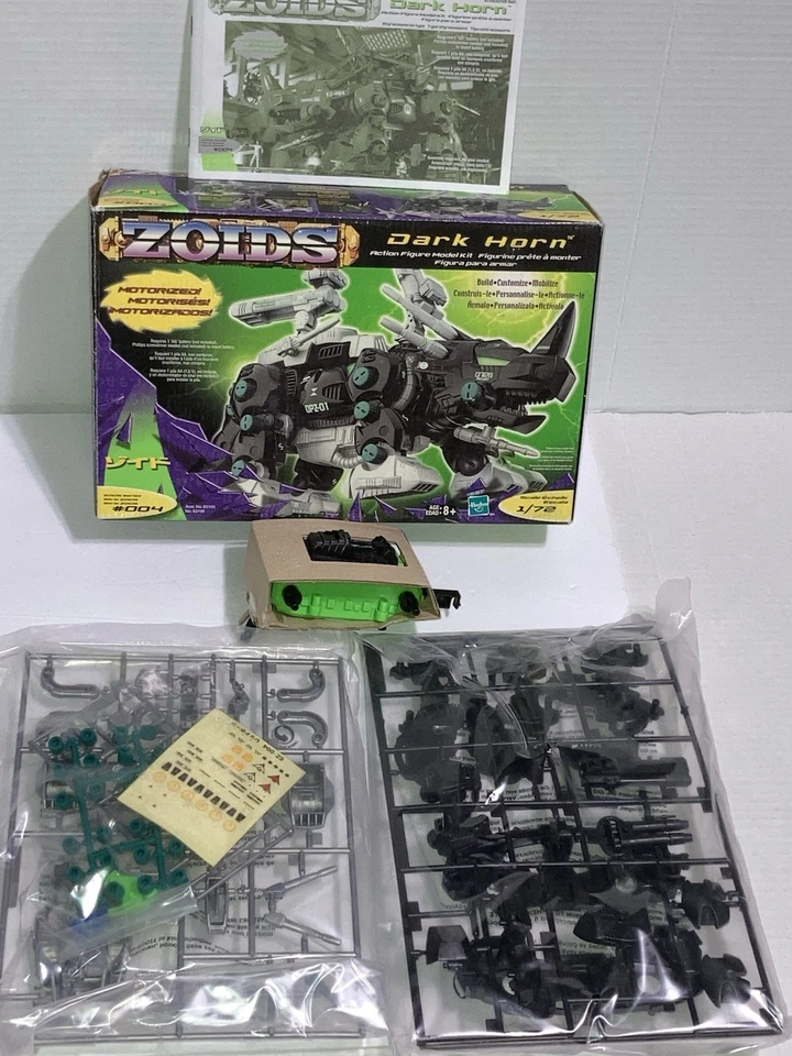 New ZOIDS Motorized Dark Horn 004 Action Figure 2001 Hasbro/Tomy In Open Box - Image 1 of 4