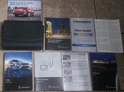 OEM 2016 Mercedes-Benz S550 S600 AMG S63 S65 Owners Manual w/ Supplements & Case - Image 1 of 4